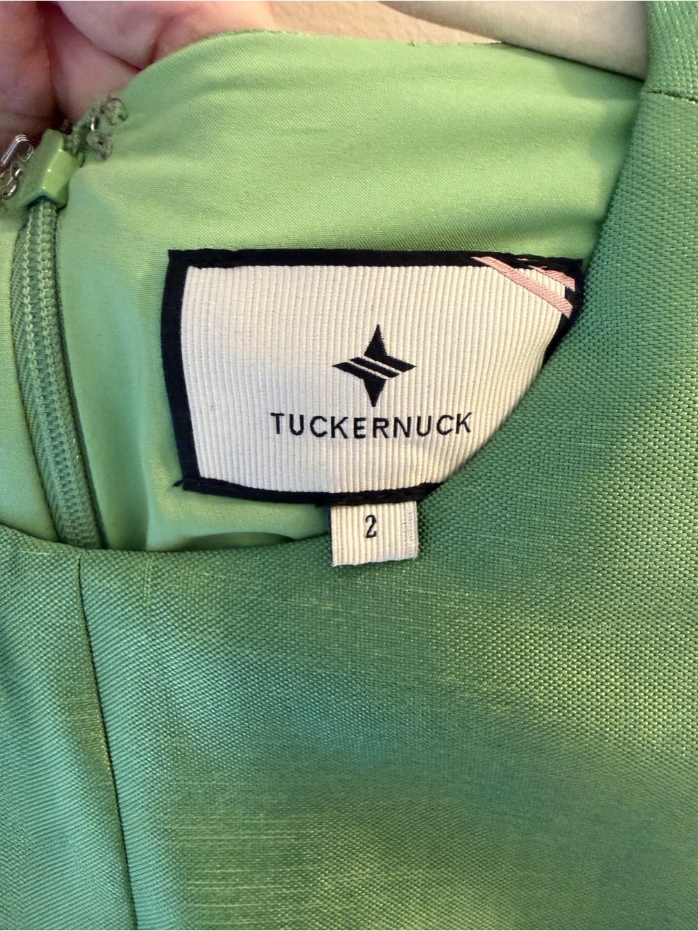 Tuckernuck Pistachio Sleeveless Midi Dress with Patch Pockets - Picture 6 of 7